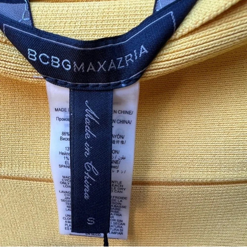 NWT Bcbgmaxazria bandage pencil skirt y2k citron - Picture 4 of 4